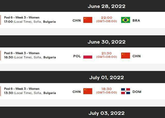 女排世锦赛2022赛程表的相关图片